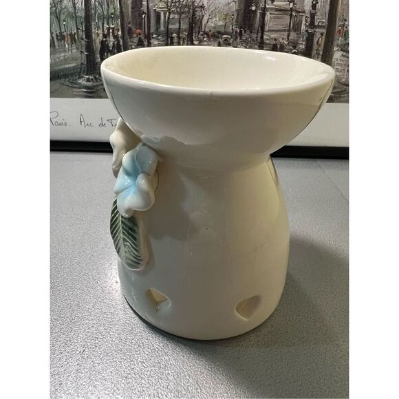 Blue Hibiscus Ceramic Wax Warmer - NWOT‎ - Picture 5 of 11